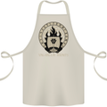 Vikings Valhalla Awaits Valknut Symbol Odin Cotton Apron 100% Organic Natural