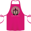 Vikings Valhalla Awaits Valknut Symbol Odin Cotton Apron 100% Organic Pink