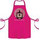 Vikings Valhalla Awaits Valknut Symbol Odin Cotton Apron 100% Organic Pink