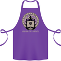 Vikings Valhalla Awaits Valknut Symbol Odin Cotton Apron 100% Organic Purple