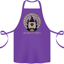 Vikings Valhalla Awaits Valknut Symbol Odin Cotton Apron 100% Organic Purple