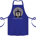 Vikings Valhalla Awaits Valknut Symbol Odin Cotton Apron 100% Organic Royal Blue
