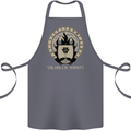 Vikings Valhalla Awaits Valknut Symbol Odin Cotton Apron 100% Organic Steel