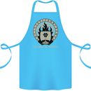 Vikings Valhalla Awaits Valknut Symbol Odin Cotton Apron 100% Organic Turquoise