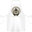 Vikings Valhalla Awaits Valknut Symbol Odin Cotton Apron 100% Organic White