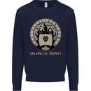 Vikings Valhalla Awaits Valknut Symbol Odin Kids Sweatshirt Jumper Navy Blue