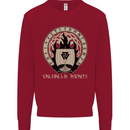 Vikings Valhalla Awaits Valknut Symbol Odin Kids Sweatshirt Jumper Red