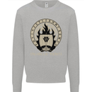Vikings Valhalla Awaits Valknut Symbol Odin Kids Sweatshirt Jumper Sports Grey