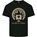 Vikings Valhalla Awaits Valknut Symbol Odin Kids T-Shirt Childrens Black