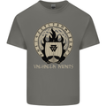 Vikings Valhalla Awaits Valknut Symbol Odin Kids T-Shirt Childrens Charcoal