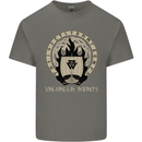 Vikings Valhalla Awaits Valknut Symbol Odin Kids T-Shirt Childrens Charcoal
