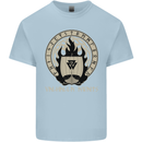Vikings Valhalla Awaits Valknut Symbol Odin Kids T-Shirt Childrens Light Blue