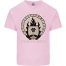 Vikings Valhalla Awaits Valknut Symbol Odin Kids T-Shirt Childrens Light Pink