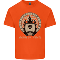 Vikings Valhalla Awaits Valknut Symbol Odin Kids T-Shirt Childrens Orange