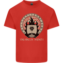 Vikings Valhalla Awaits Valknut Symbol Odin Kids T-Shirt Childrens Red