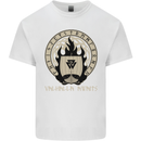 Vikings Valhalla Awaits Valknut Symbol Odin Kids T-Shirt Childrens White