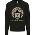 Vikings Valhalla Awaits Valknut Symbol Odin Mens Sweatshirt Jumper Black