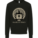 Vikings Valhalla Awaits Valknut Symbol Odin Mens Sweatshirt Jumper Black