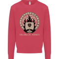 Vikings Valhalla Awaits Valknut Symbol Odin Mens Sweatshirt Jumper Heliconia