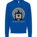 Vikings Valhalla Awaits Valknut Symbol Odin Mens Sweatshirt Jumper Royal Blue