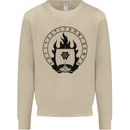 Vikings Valhalla Awaits Valknut Symbol Odin Mens Sweatshirt Jumper Sand