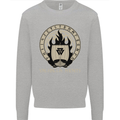 Vikings Valhalla Awaits Valknut Symbol Odin Mens Sweatshirt Jumper Sports Grey