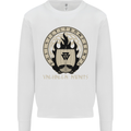 Vikings Valhalla Awaits Valknut Symbol Odin Mens Sweatshirt Jumper White