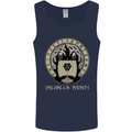 Vikings Valhalla Awaits Valknut Symbol Odin Mens Vest Tank Top Navy Blue