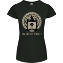 Vikings Valhalla Awaits Valknut Symbol Odin Womens Petite Cut T-Shirt Black