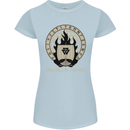 Vikings Valhalla Awaits Valknut Symbol Odin Womens Petite Cut T-Shirt Light Blue