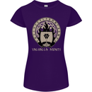 Vikings Valhalla Awaits Valknut Symbol Odin Womens Petite Cut T-Shirt Purple