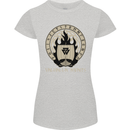 Vikings Valhalla Awaits Valknut Symbol Odin Womens Petite Cut T-Shirt Sports Grey