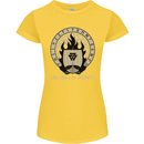 Vikings Valhalla Awaits Valknut Symbol Odin Womens Petite Cut T-Shirt Yellow