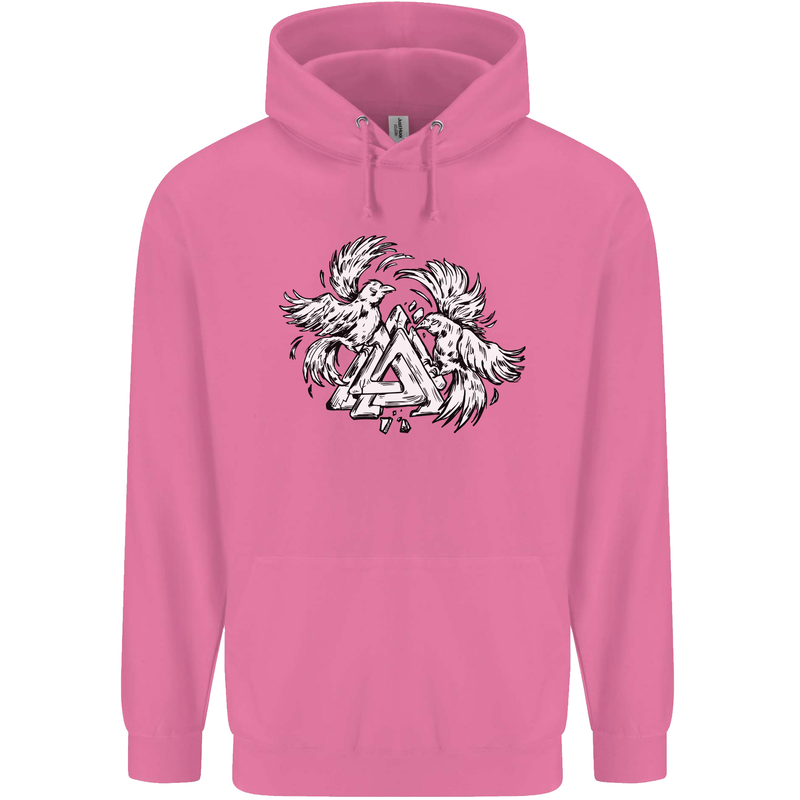 Vikings Valknut Symbol With Ravens Childrens Kids Hoodie Azalea