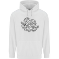 Vikings Valknut Symbol With Ravens Childrens Kids Hoodie White