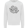 Vikings Valknut Symbol With Ravens Kids Sweatshirt Jumper White