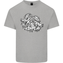 Vikings Valknut Symbol With Ravens Kids T-Shirt Childrens Sports Grey