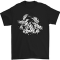 Vikings Valknut Symbol With Ravens Mens T-Shirt 100% Cotton Black