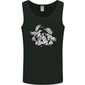 Vikings Valknut Symbol With Ravens Mens Vest Tank Top Black