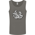 Vikings Valknut Symbol With Ravens Mens Vest Tank Top Charcoal