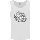 Vikings Valknut Symbol With Ravens Mens Vest Tank Top White