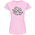 Vikings Valknut Symbol With Ravens Womens Petite Cut T-Shirt Light Pink