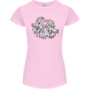 Vikings Valknut Symbol With Ravens Womens Petite Cut T-Shirt Light Pink