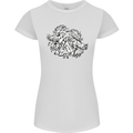 Vikings Valknut Symbol With Ravens Womens Petite Cut T-Shirt White