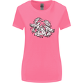 Vikings Valknut Symbol With Ravens Womens Wider Cut T-Shirt Azalea