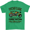 Vintage Classic Motorcycle Motorbike Biker Mens T-Shirt Cotton Gildan Irish Green