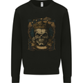 Vintage Gothic Skull King Mens Sweatshirt Jumper Black
