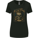 Vintage Gothic Skull King Womens Wider Cut T-Shirt Black