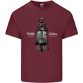 Vintage Scooters Nostalgia Speed Shop Mens Cotton T-Shirt Tee Top Maroon