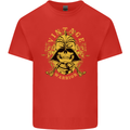 Vintage Warrior Samurai Bushido MMA Skull Mens Cotton T-Shirt Tee Top Red